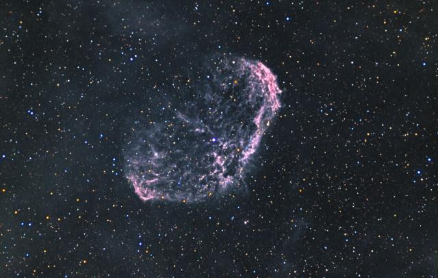 Crescent in Cygnus (also known as NGC 6888, Caldwell 27, Sharpless 105)